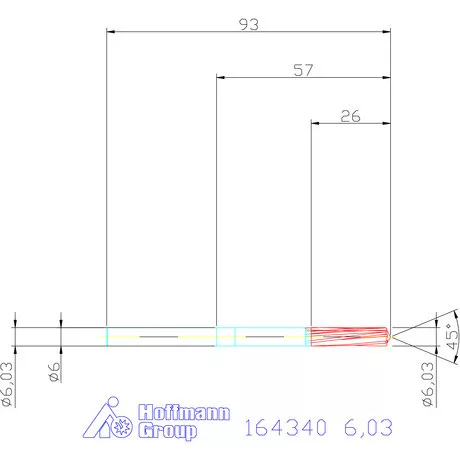 Garant VHM-NC gépi dörzsár 6,03 mm