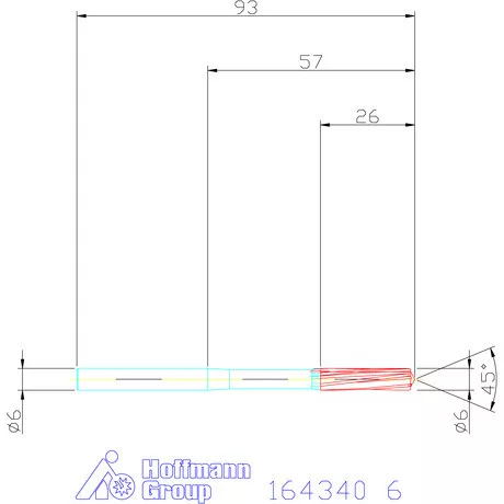 Garant VHM-NC gépi dörzsár 6 mm