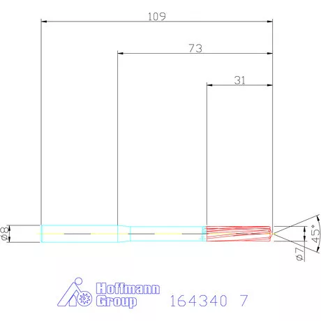 Garant VHM-NC gépi dörzsár 7 mm