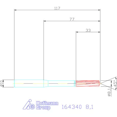 Garant VHM-NC gépi dörzsár 8,1 mm