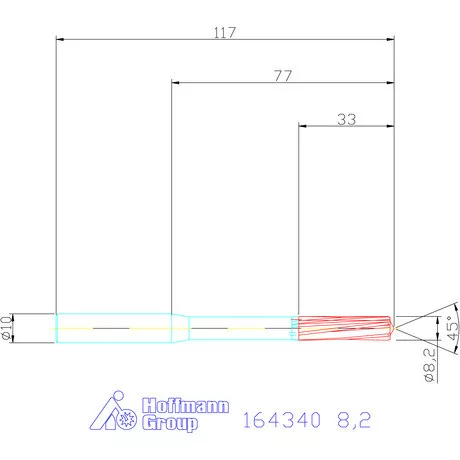 Garant VHM-NC gépi dörzsár 8,2 mm