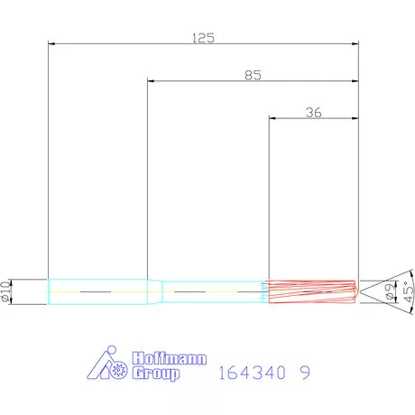 Garant VHM-NC gépi dörzsár 9 mm