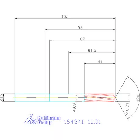 Garant VHM-NC gépi dörzsár 10,01 mm