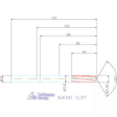 Garant VHM-NC gépi dörzsár 11,97 mm