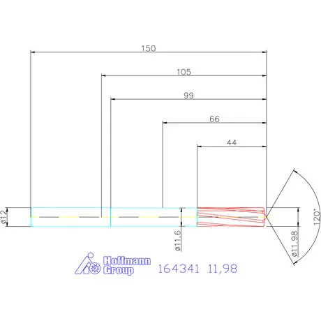 Garant VHM-NC gépi dörzsár 11,98 mm