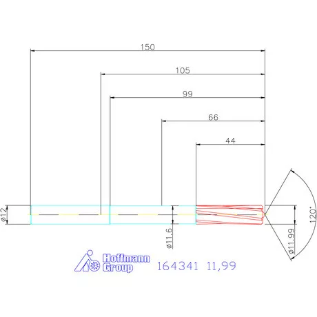 Garant VHM-NC gépi dörzsár 11,99 mm