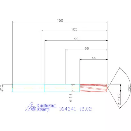 Garant VHM-NC gépi dörzsár 12,02 mm