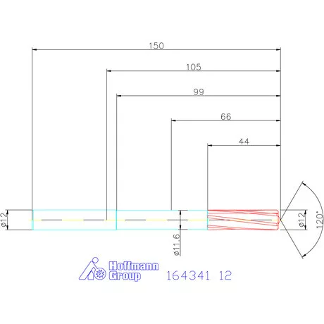 Garant VHM-NC gépi dörzsár 12 mm