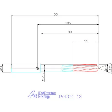 Garant VHM-NC gépi dörzsár 13 mm