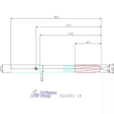 Garant VHM-NC gépi dörzsár 14 mm