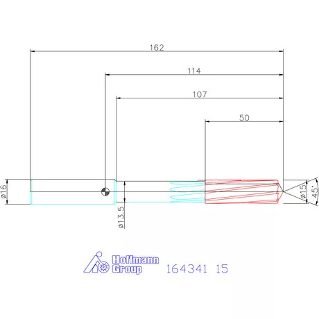 Garant VHM-NC gépi dörzsár 15 mm