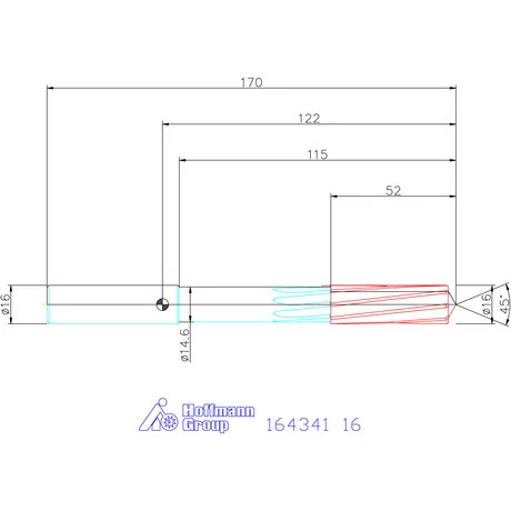 Garant VHM-NC gépi dörzsár 16 mm