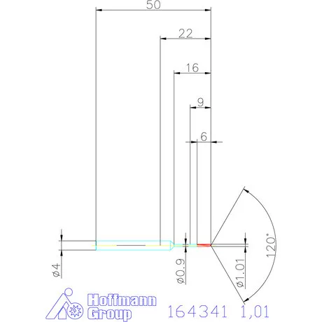 Garant VHM-NC gépi dörzsár 1,01 mm