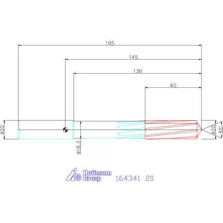 Garant VHM-NC gépi dörzsár 20 mm