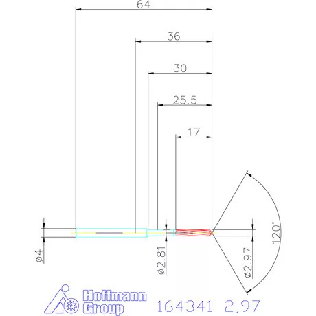 Garant VHM-NC gépi dörzsár 2,97 mm