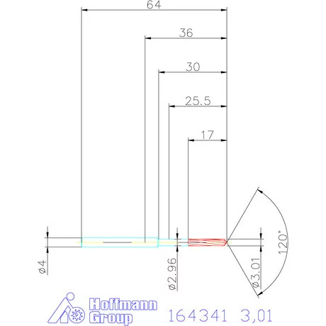 Garant VHM-NC gépi dörzsár 3,01 mm