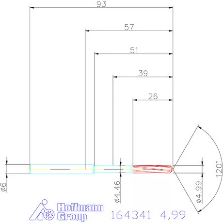 Garant VHM-NC gépi dörzsár 4,99 mm