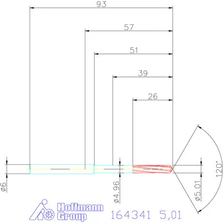 Garant VHM-NC gépi dörzsár 5,01 mm