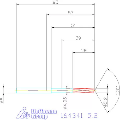 Garant VHM-NC gépi dörzsár 5,2 mm