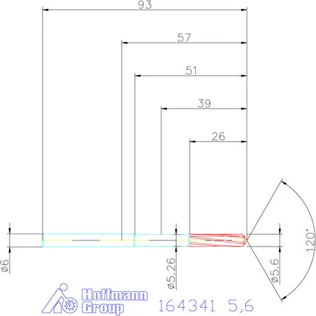 Garant VHM-NC gépi dörzsár 5,6 mm