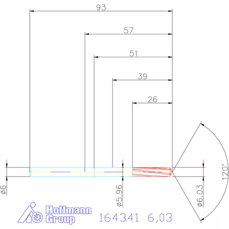 Garant VHM-NC gépi dörzsár 6,03 mm