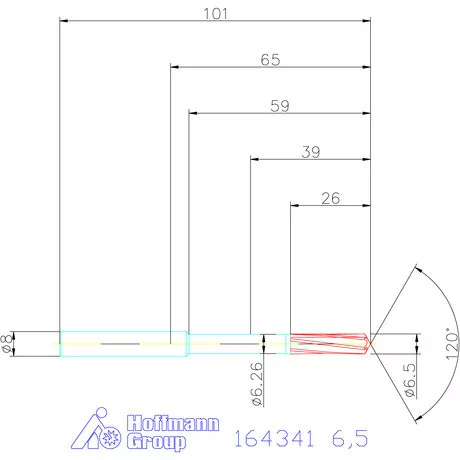 Garant VHM-NC gépi dörzsár 6,5 mm