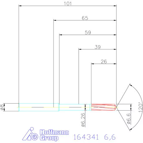 Garant VHM-NC gépi dörzsár 6,6 mm