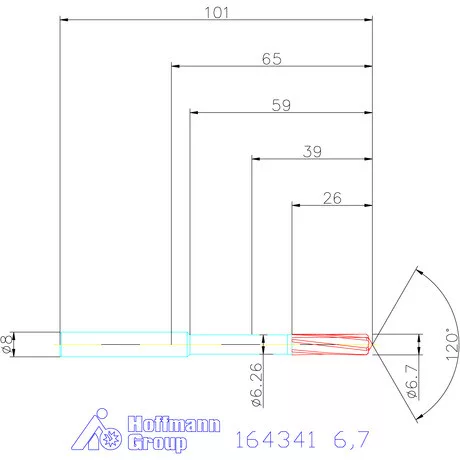 Garant VHM-NC gépi dörzsár 6,7 mm