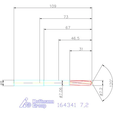 Garant VHM-NC gépi dörzsár 7,2 mm