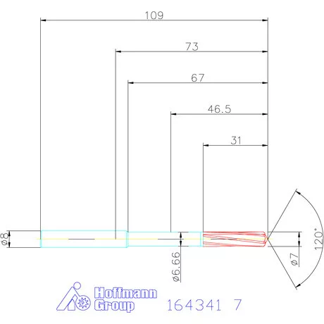 Garant VHM-NC gépi dörzsár 7 mm