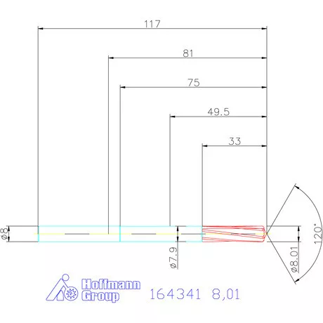 Garant VHM-NC gépi dörzsár 8,01 mm