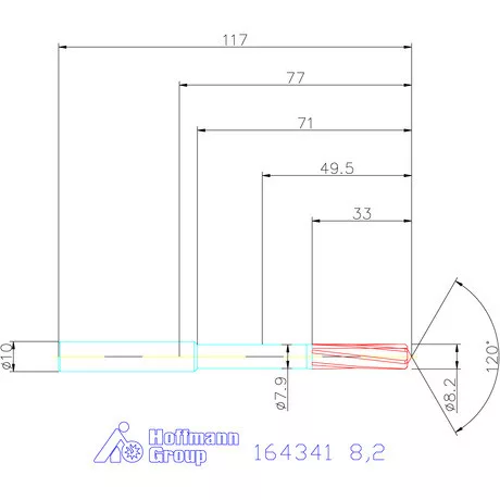 Garant VHM-NC gépi dörzsár 8,2 mm