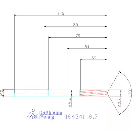 Garant VHM-NC gépi dörzsár 8,7 mm