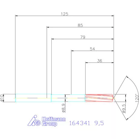 Garant VHM-NC gépi dörzsár 9,5 mm