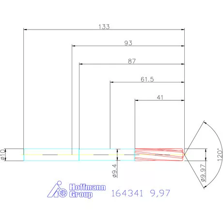 Garant VHM-NC gépi dörzsár 9,97 mm