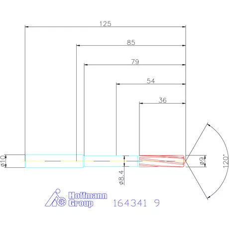 Garant VHM-NC gépi dörzsár 9 mm