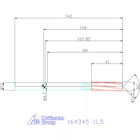 Garant VHM-NC gépi dörzsár konfigurálható 11,5 mm