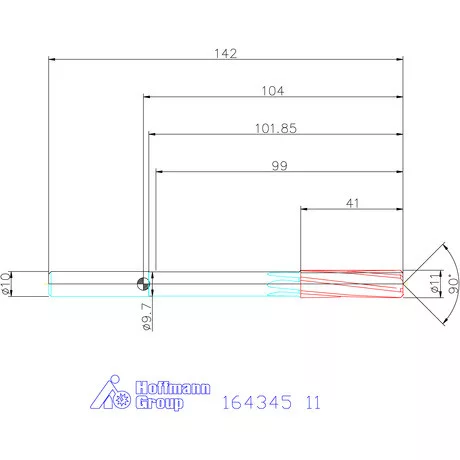 Garant VHM-NC gépi dörzsár konfigurálható 11 mm