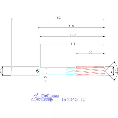 Garant VHM-NC gépi dörzsár konfigurálható 15 mm