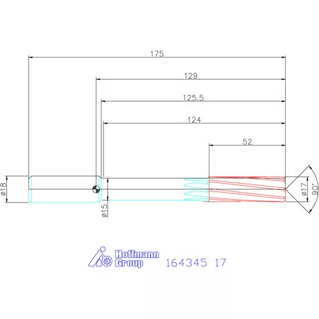 Garant VHM-NC gépi dörzsár konfigurálható 17 mm