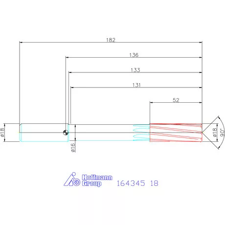 Garant VHM-NC gépi dörzsár konfigurálható 18 mm