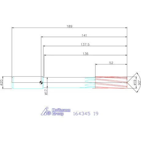 Garant VHM-NC gépi dörzsár konfigurálható 19 mm
