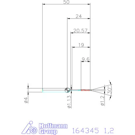 Garant VHM-NC gépi dörzsár konfigurálható 1,2 mm