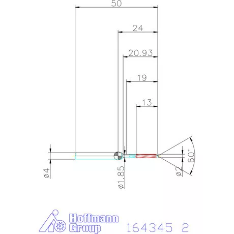Garant VHM-NC gépi dörzsár konfigurálható 2 mm