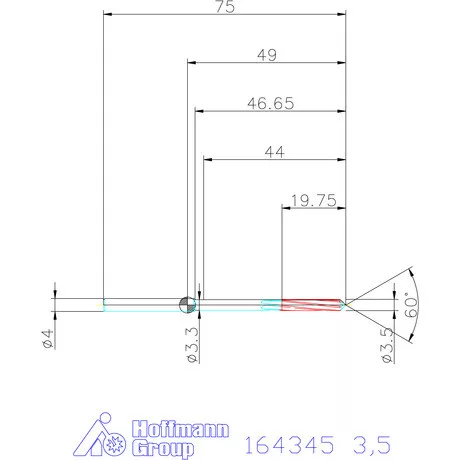 Garant VHM-NC gépi dörzsár konfigurálható 3,5 mm