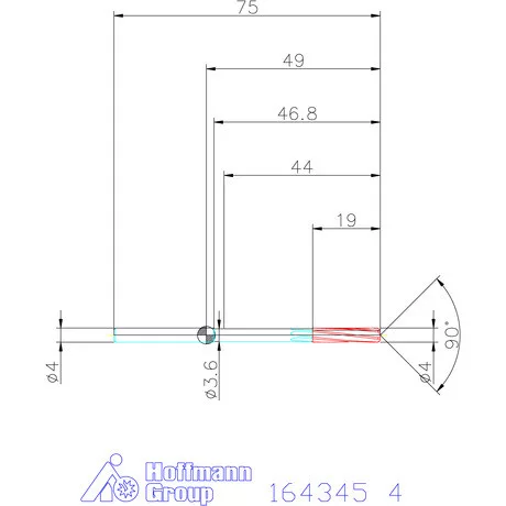 Garant VHM-NC gépi dörzsár konfigurálható 4 mm