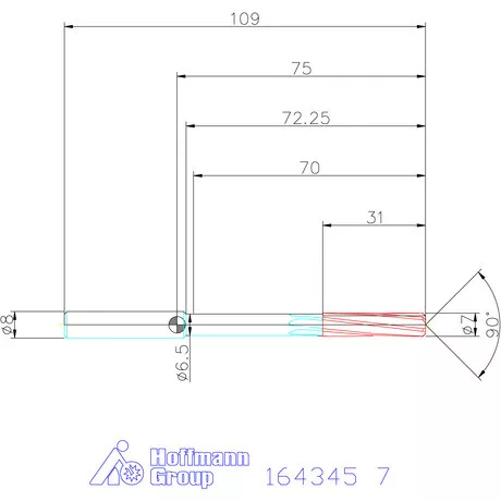 Garant VHM-NC gépi dörzsár konfigurálható 7 mm