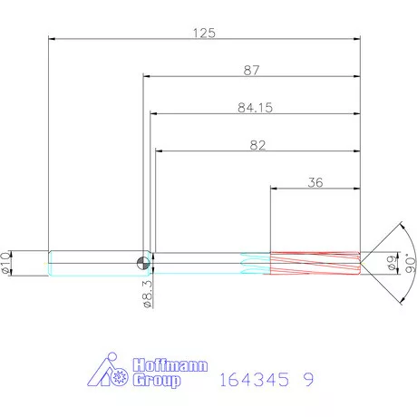 Garant VHM-NC gépi dörzsár konfigurálható 9 mm
