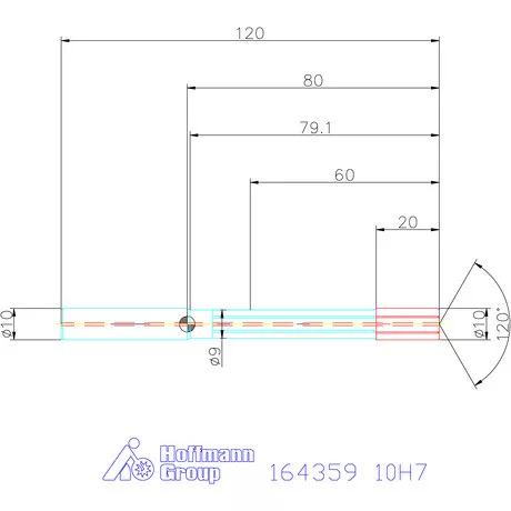 Garant HSS nagy teljesítményű dörzsár HPC zsákfurat 10H7 mm