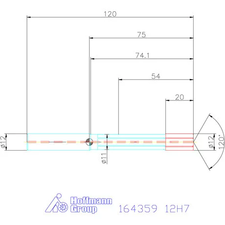 Garant HSS nagy teljesítményű dörzsár HPC zsákfurat 12H7 mm
